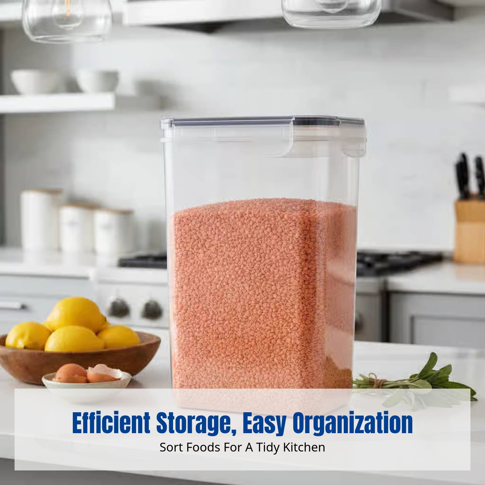 Food Storage Airtight - مجموعة حاويات تخزين طعام محكمة الإغلاق،