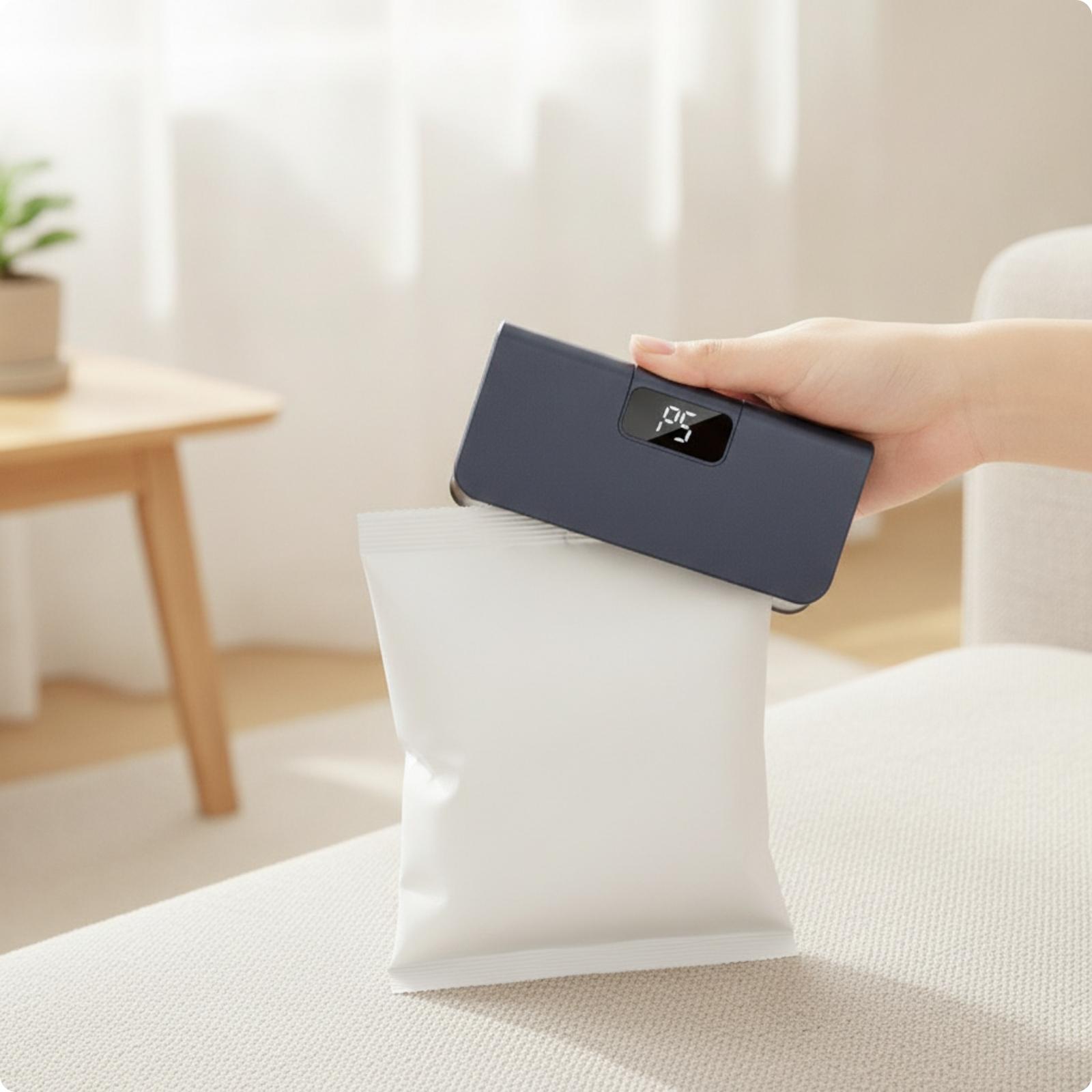 Food Storage Plastic Bag - جهاز إغلاق الأكياس بشاشة رقمية |