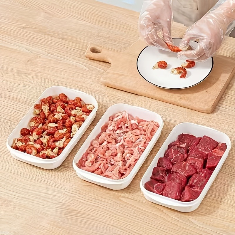 Food Storage Bowls - صندوق حفظ اللحوم المحمول للثلاجة، حاوية