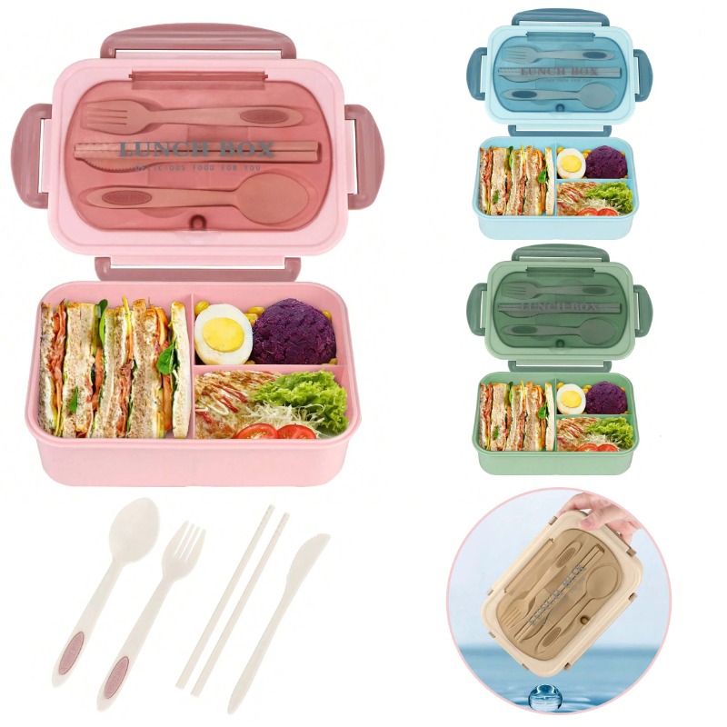 Food Storage Vault - 3 قطع/قطعة واحدة صندوق غداء بنتو