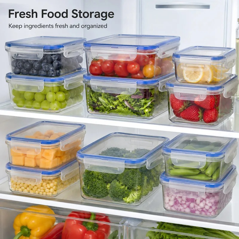Food Storage Lunch Box - صندوق تخزين للثلاجة بأربعة أحجام، علب