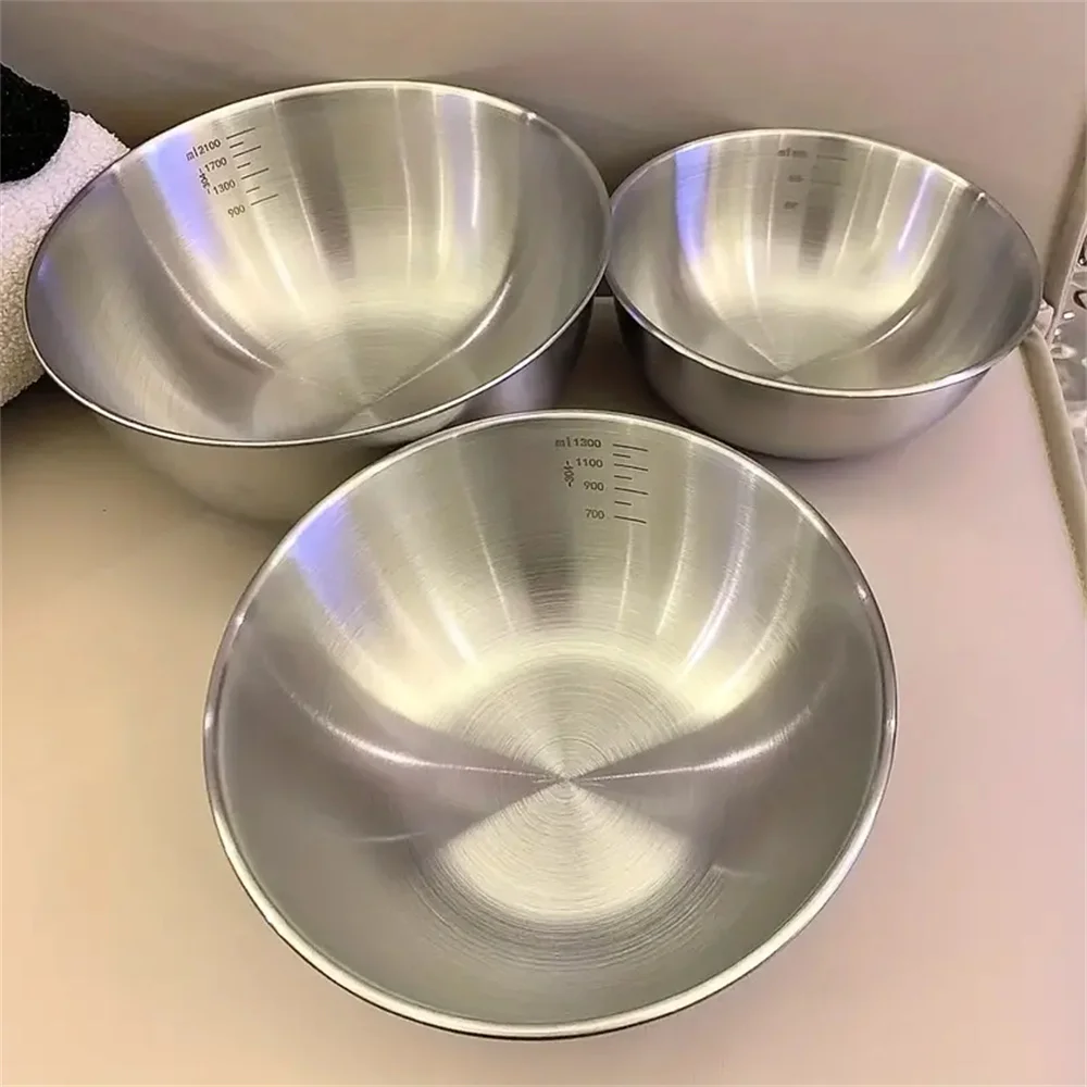 Food Storage Bowls - مجموعة أوعية من الفولاذ المقاوم للصدأ