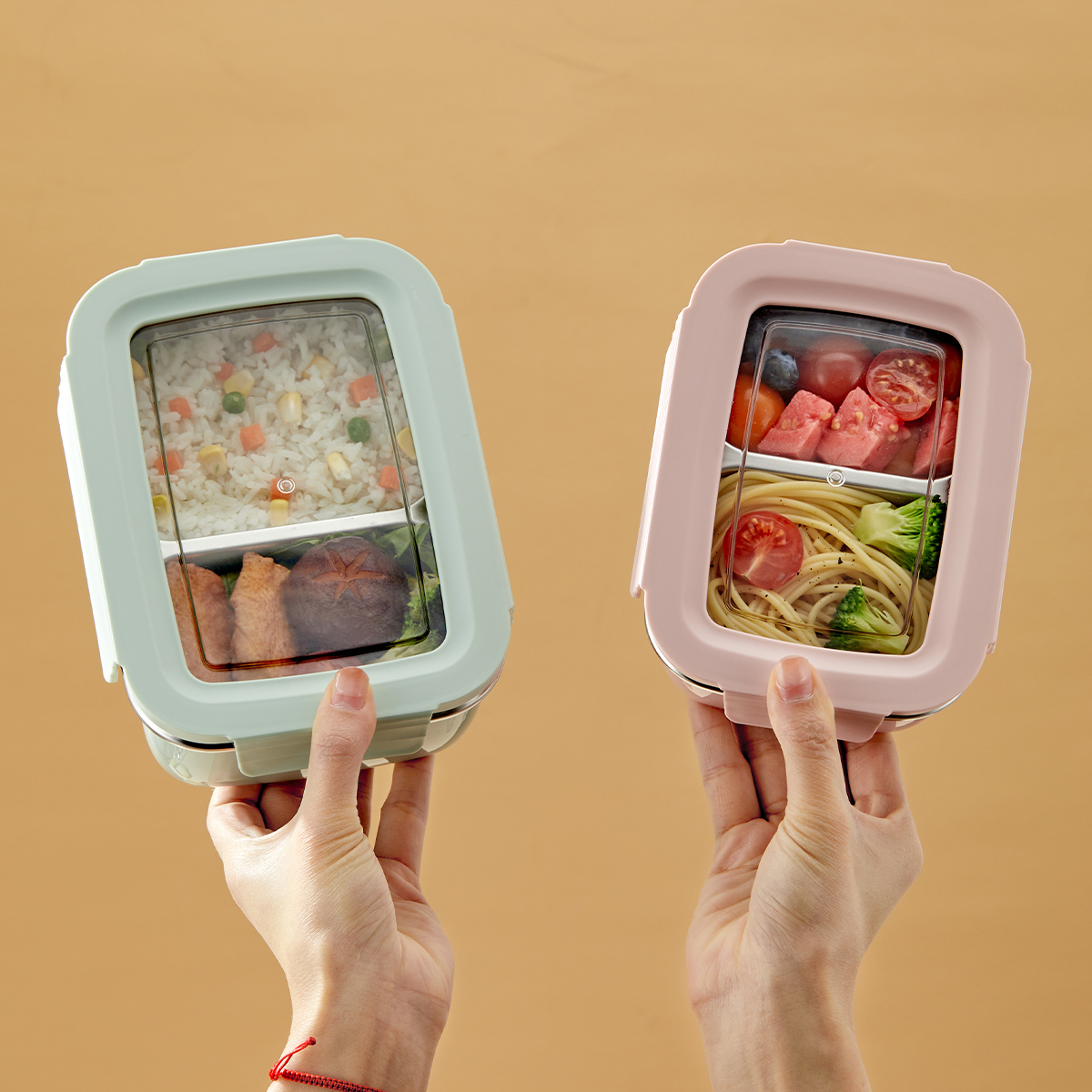 Food Storage Vault - الميكروويف 304 الفولاذ المقاوم للصدأ مقصورة