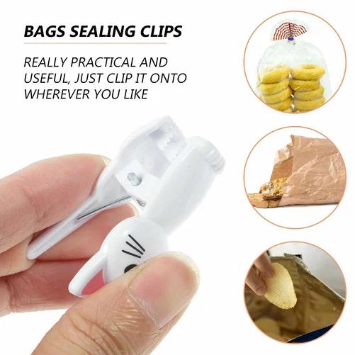 Food Storage Plastic Bag - 8 قطع مشابك بلاستيكية على شكل
