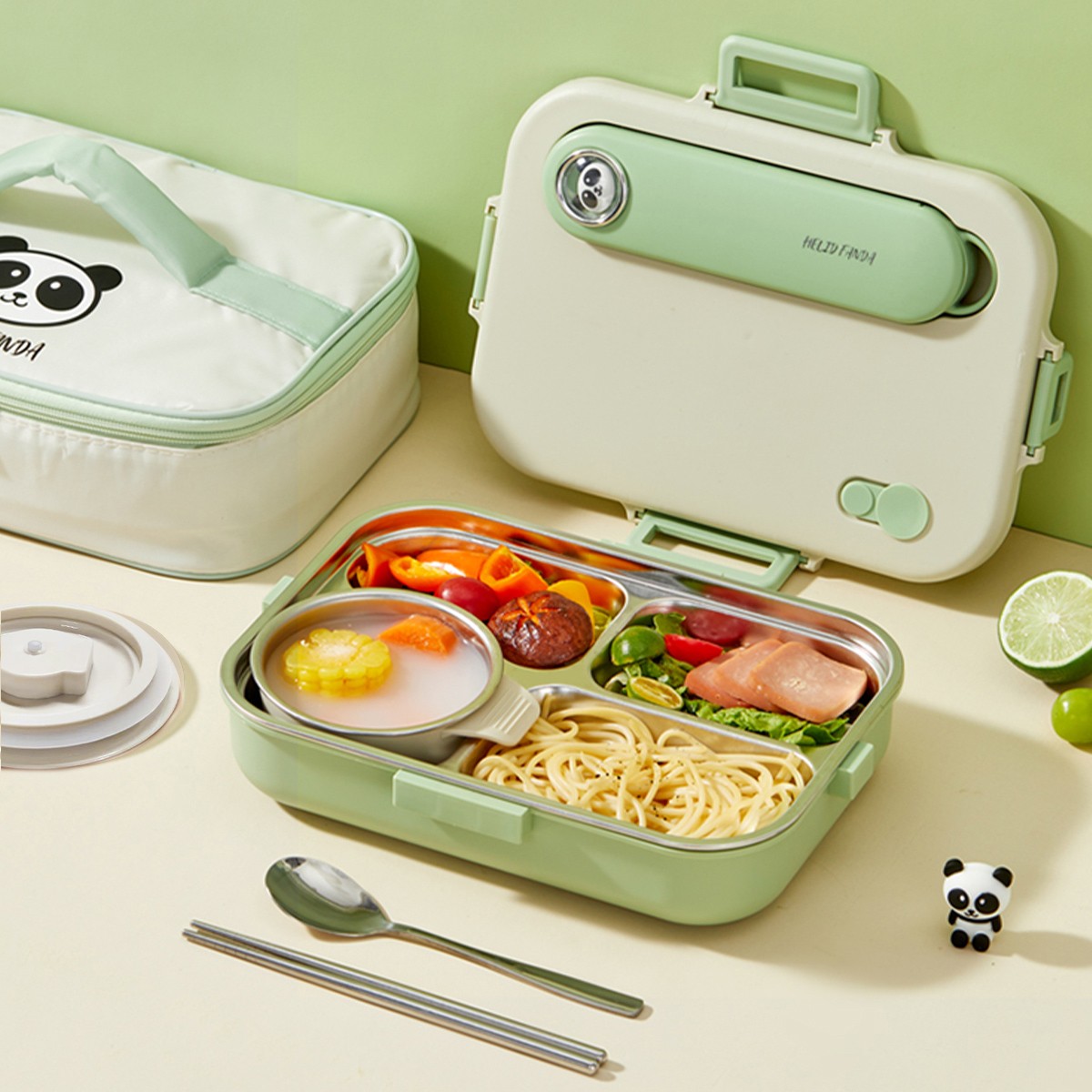 Food Storage Safety - صندوق غداء محمول محكم الإغلاق من