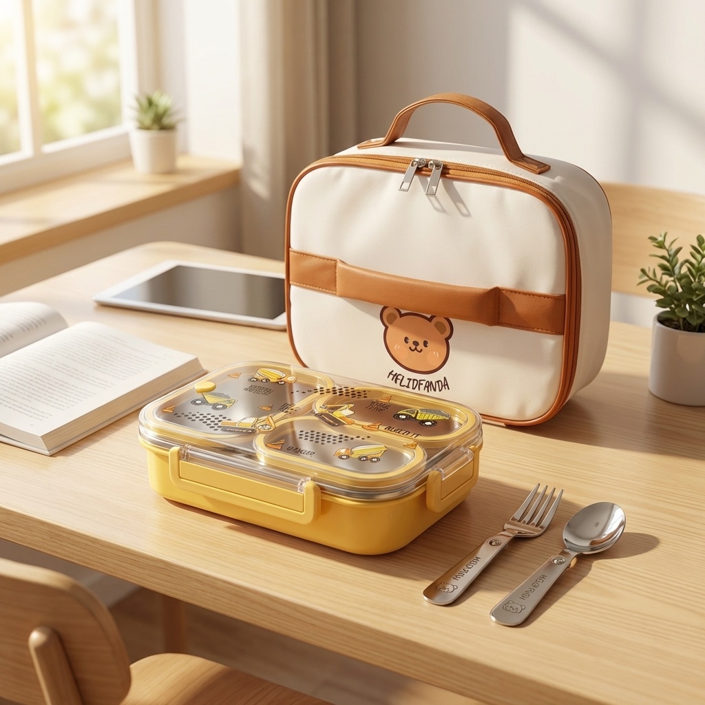 Food Storage Safety - صندوق غداء بنتو للأطفال بسعة 900