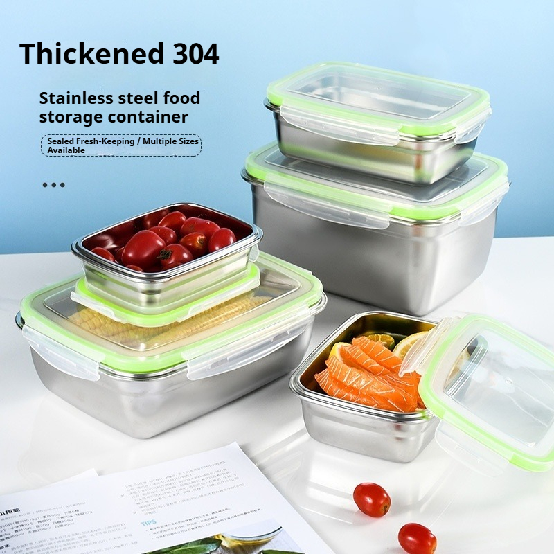 Food Storage Lunch Box - مجموعة صناديق الغداء المصنوعة من الفولاذ