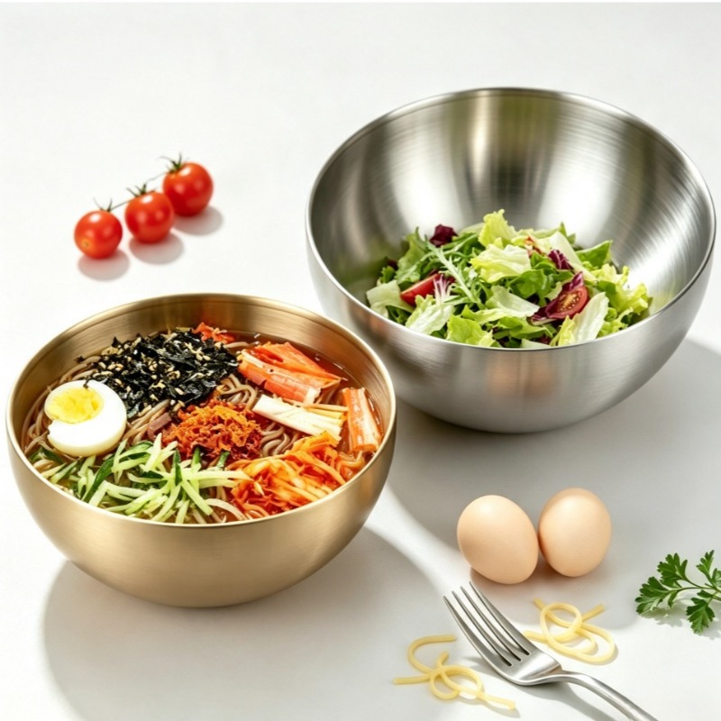 Food Storage Bowls - أوعية خلط من الفولاذ المقاوم للصدأ،