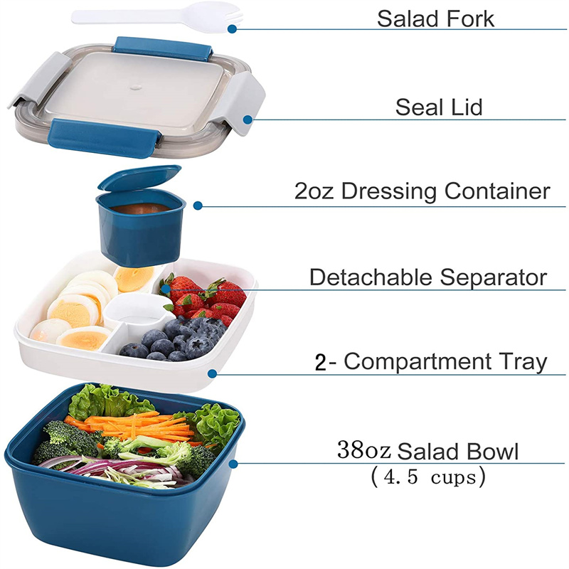 المحمولة سلطة الغداء الحاويات  - مراجعة Food Storage Vault وسعره