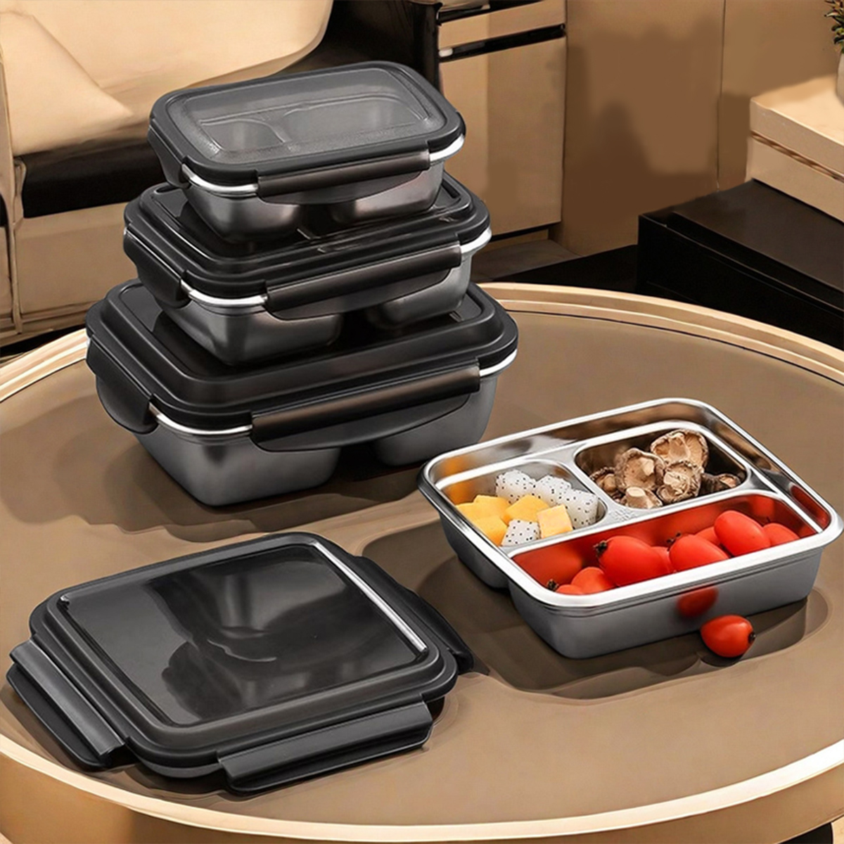 WORTHBUY 2/3 شبكات 304 صندوق غ - مراجعة Food Storage Box Large وسعره