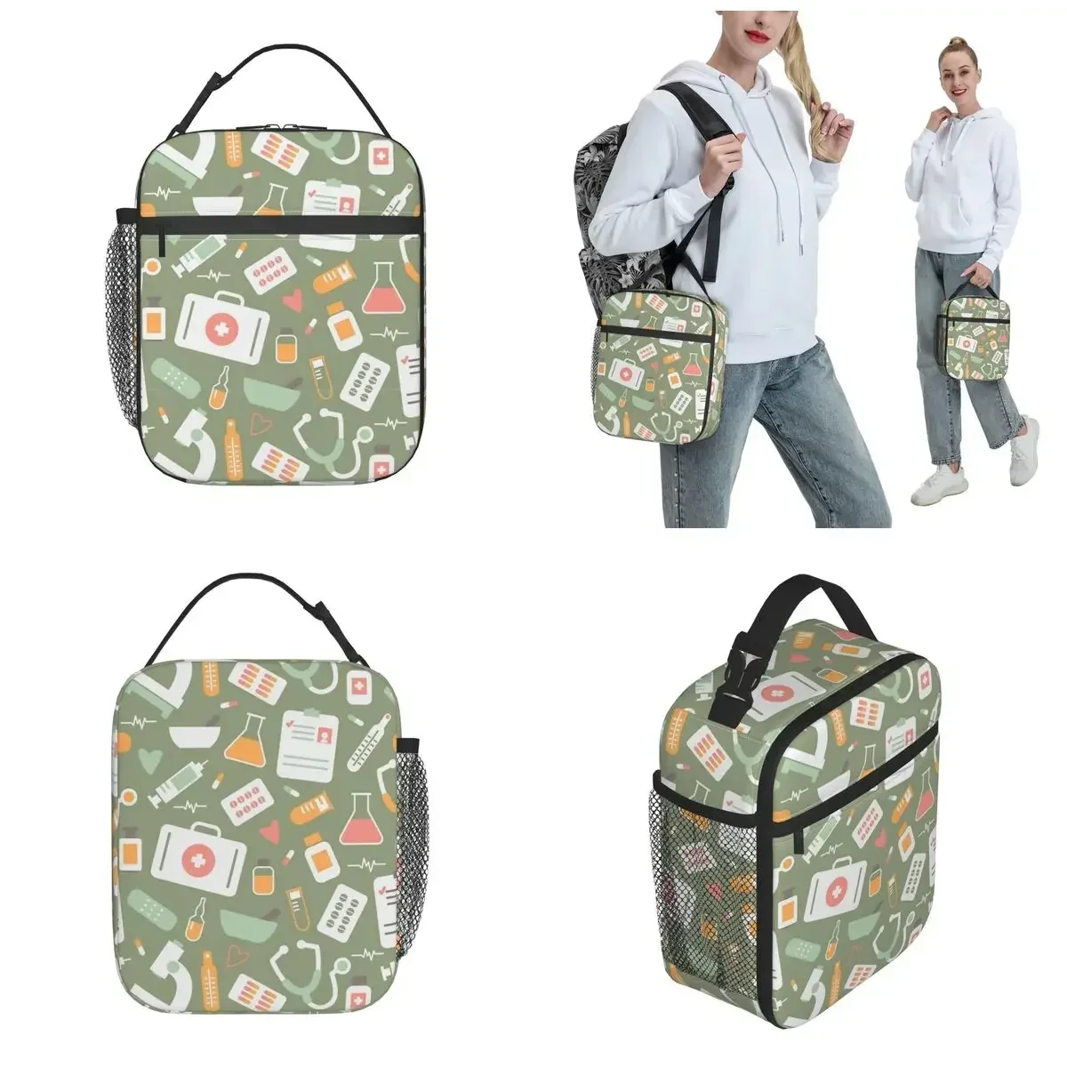 حقيبة غداء معزولة بنمط ممرضات  - مراجعة Food Storage Lunch Box وسعره