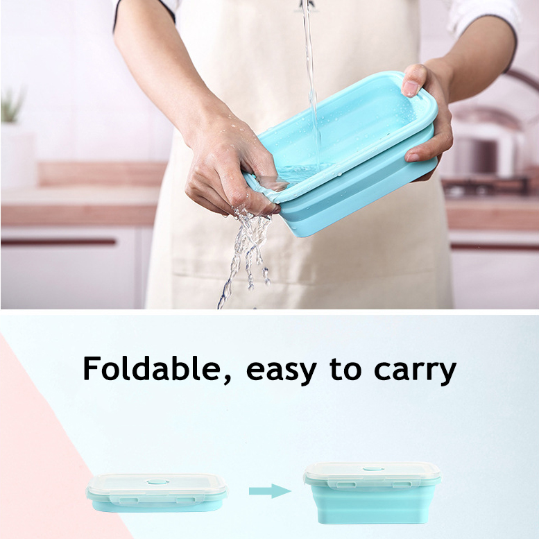 حاوية طعام قابلة للطي من السيل - مراجعة Food Storage Lunch Box وسعره