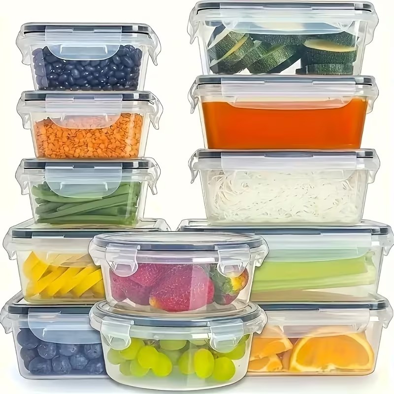 حاويات تخزين طعام شفافة من 4 ق - مراجعة Food Storage Ideas وسعره