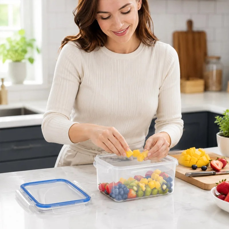 صندوق تخزين للثلاجة بأربعة أحج - مراجعة Food Storage Lunch Box وسعره