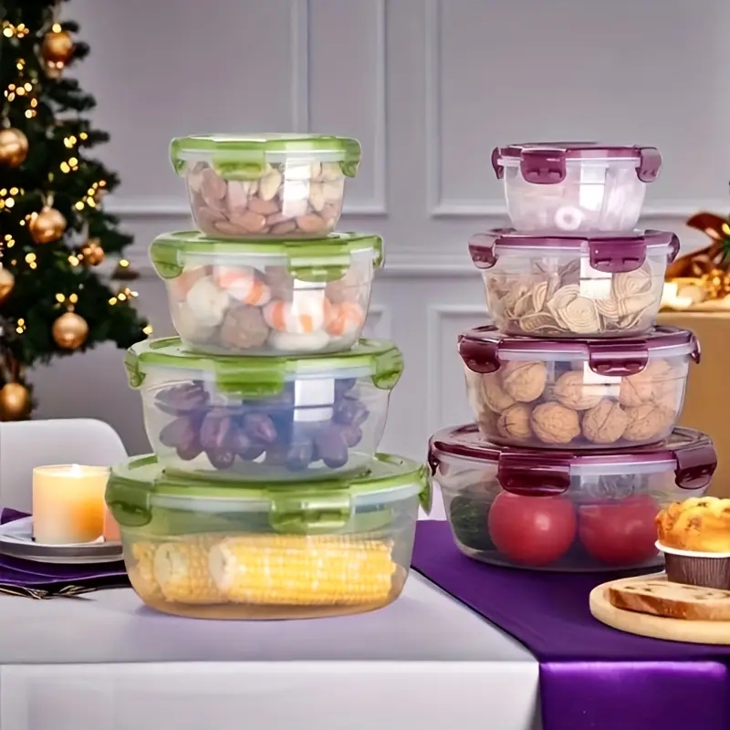 4 حاويات بلاستيكية لتخزين الطع - مراجعة Food Storage Lunch Box وسعره