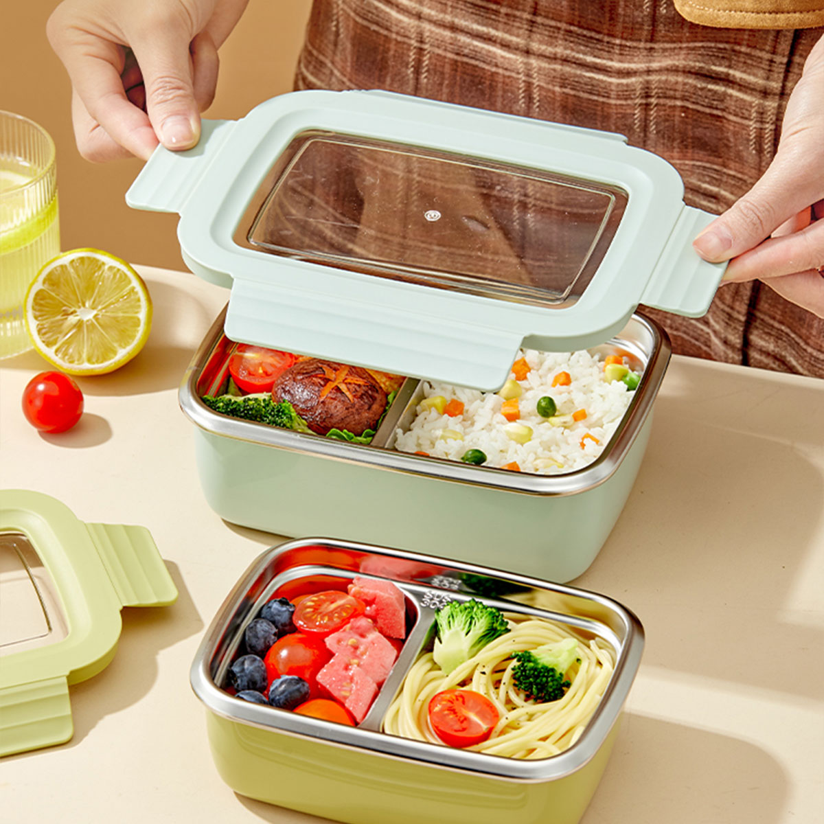 الميكروويف 304 الفولاذ المقاوم - مراجعة Food Storage Vault وسعره
