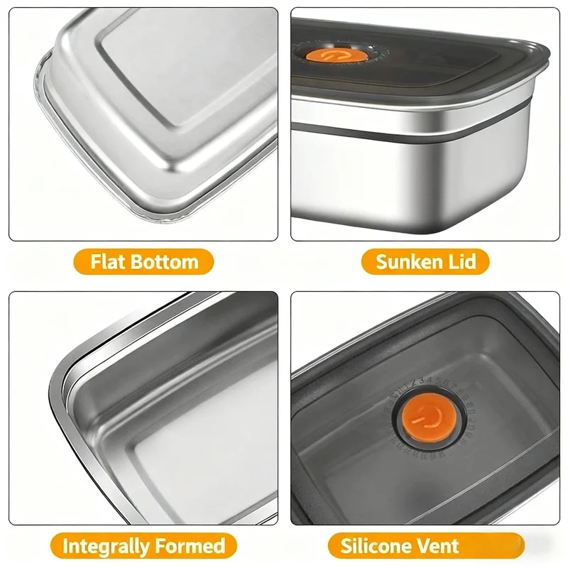 صندوق غداء كبير السعة من الفول - مراجعة Food Storage Safety وسعره