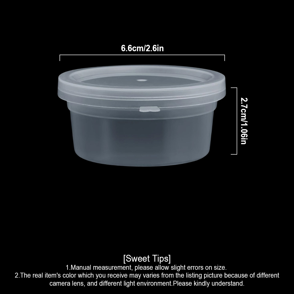 عبوات صغيرة للسلايم مع أغطية،  - مراجعة Food Storage Ideas وسعره