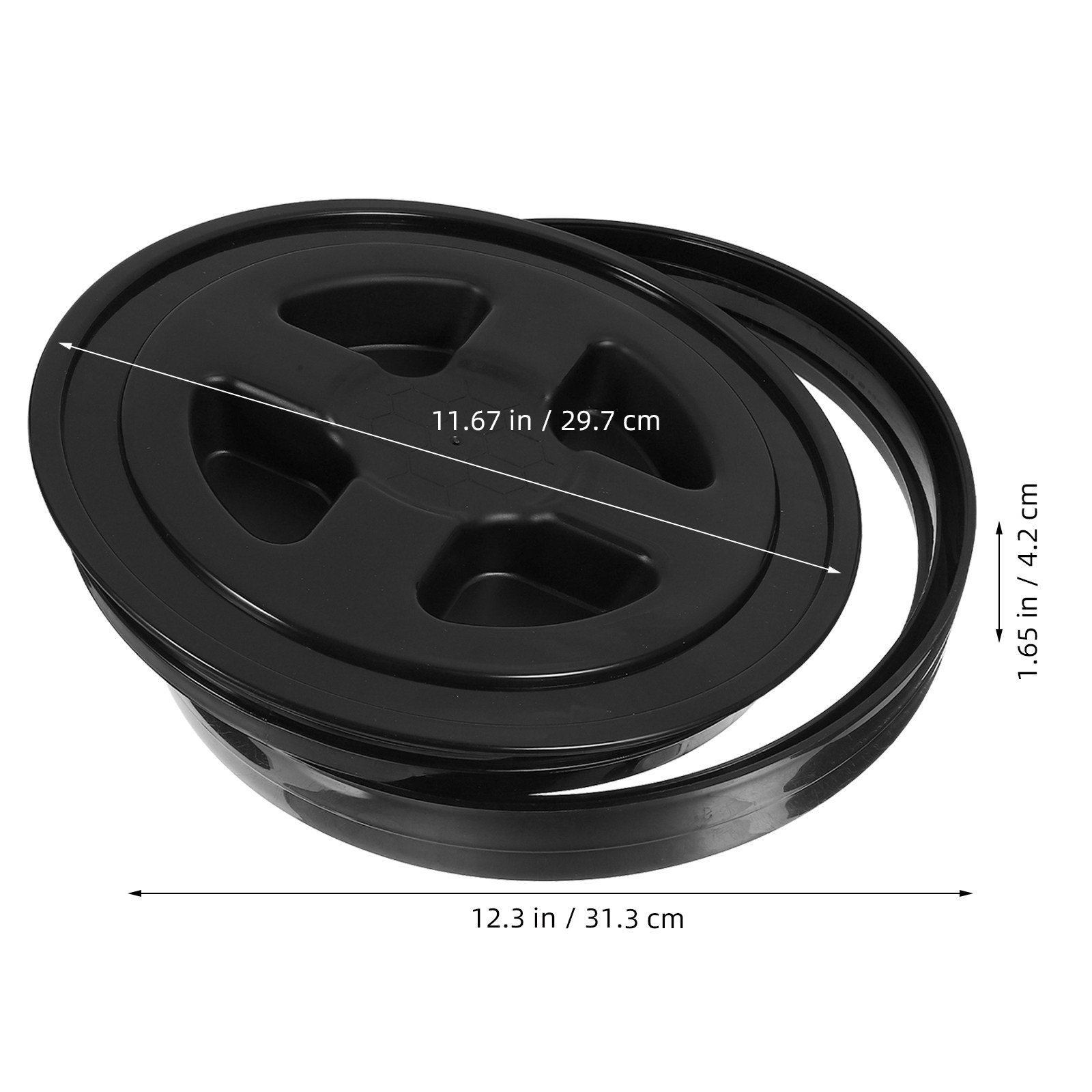 قطعتان من أغطية الدلو القابلة  - مراجعة Food Storage Airtight وسعره