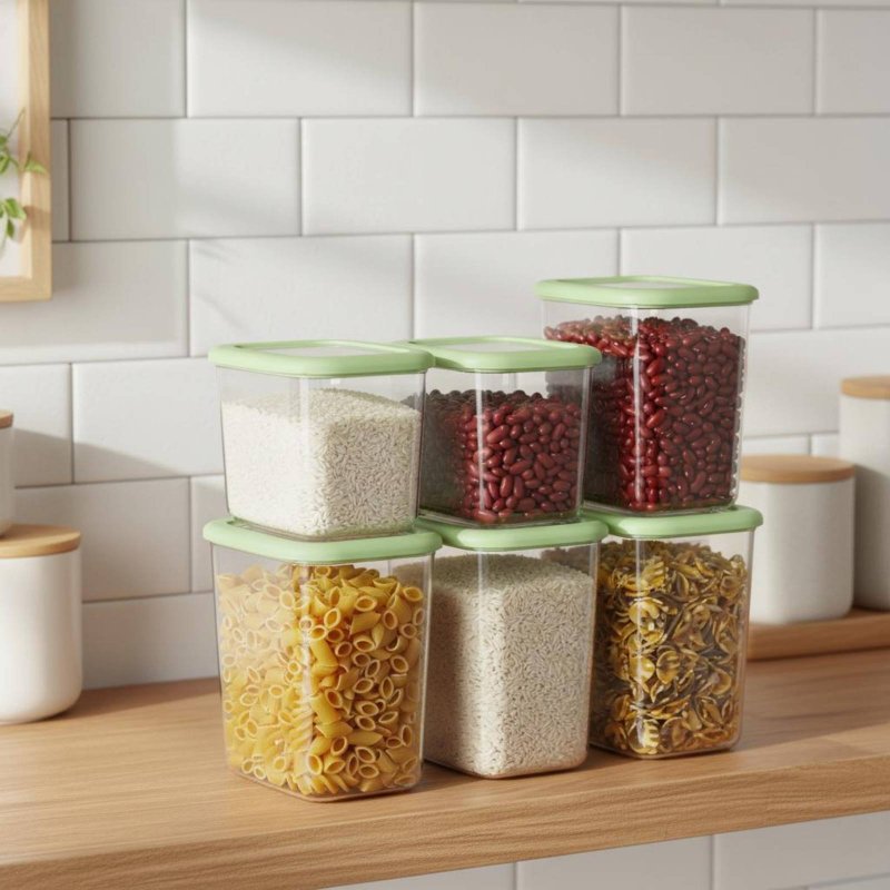 مجموعة من 6 حاويات تخزين طعام  - مراجعة Food Storage Airtight وسعره
