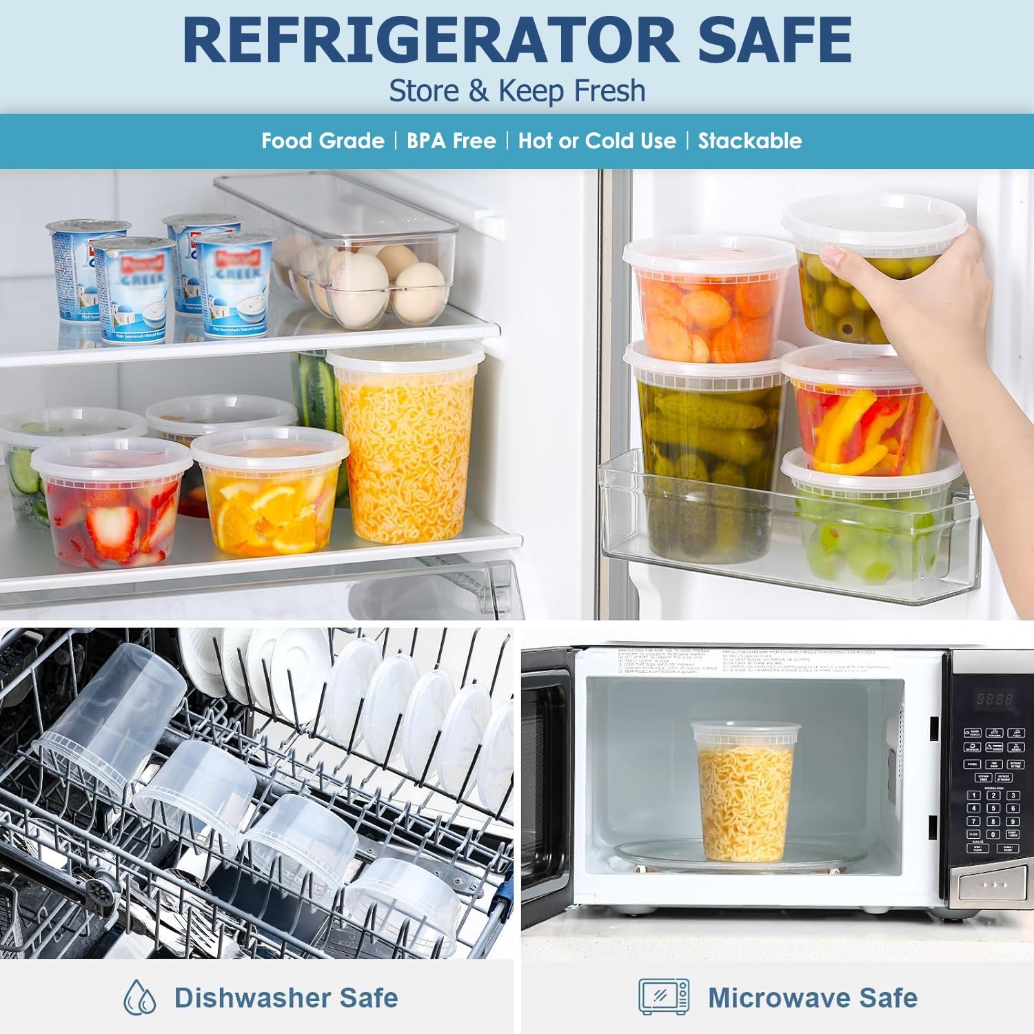 24 قطعة من حاويات تخزين الطعام - مراجعة Food Storage Ideas وسعره