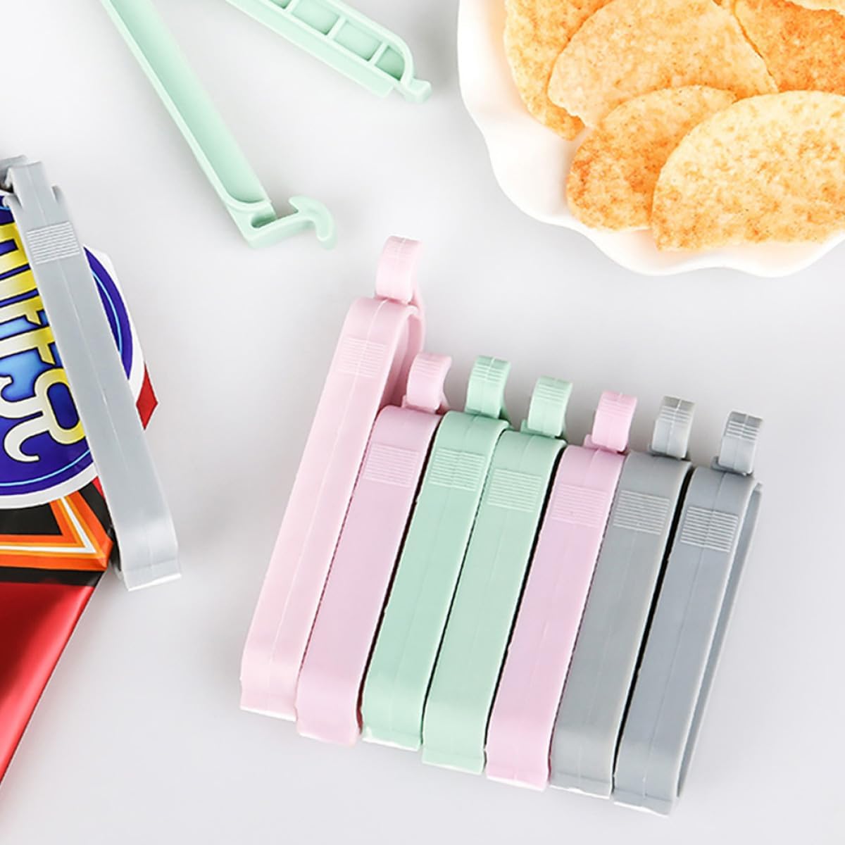 12 قطعة مشابك بلاستيكية متعددة - مراجعة Food Storage Plastic Bag وسعره