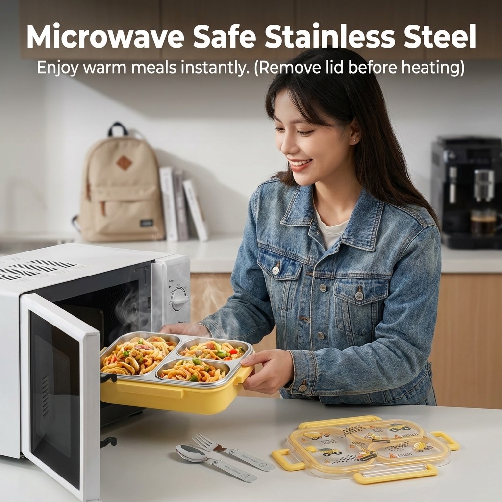 صندوق غداء بنتو للأطفال بسعة 9 - مراجعة Food Storage Safety وسعره
