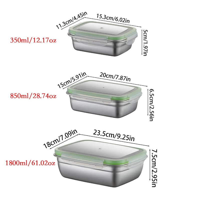 مجموعة صناديق الغداء المصنوعة  - مراجعة Food Storage Lunch Box وسعره