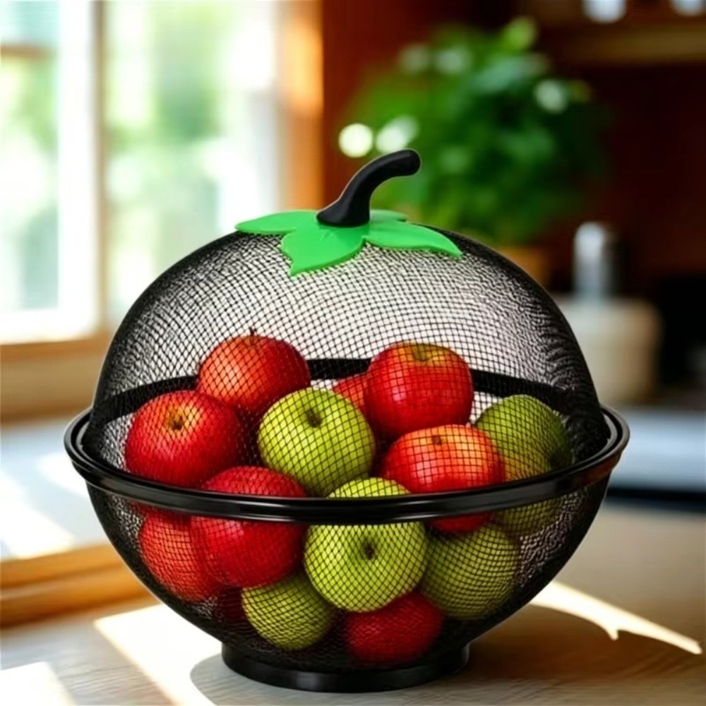 سلة فواكه معدنية بغطاء شبكي سه - مراجعة Food Storage Net وسعره