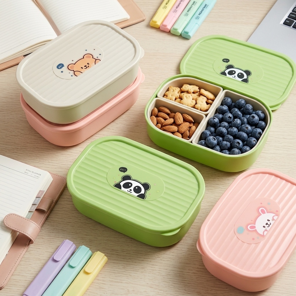 صندوق غداء بلاستيكي لطيف للأطف - مراجعة Food Storage Safety وسعره