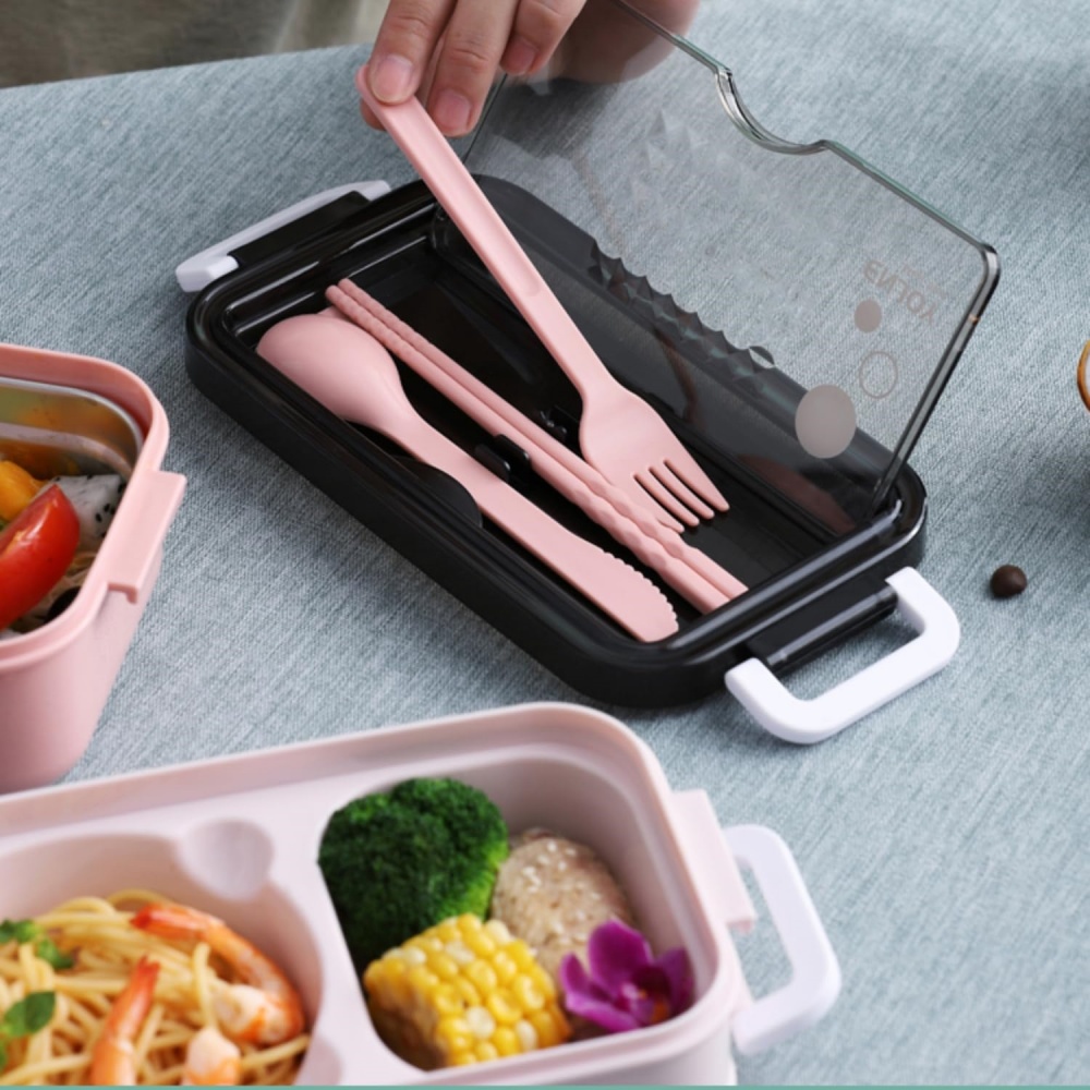 علبة غداء محمولة ذات طبقتين مع - مراجعة Food Storage Vault وسعره